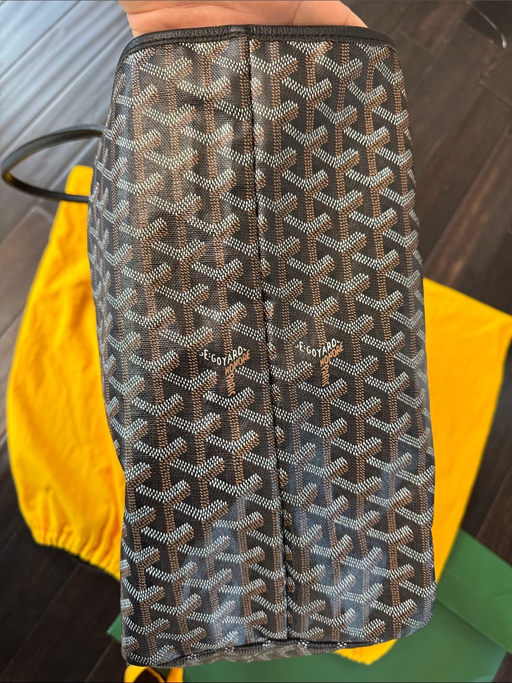 Goyard Saint Louis GM Black Tote + Pouch Large - Picture 5 of 17